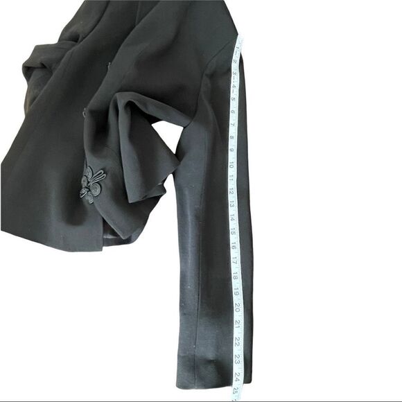 Doncaster Black Formal 💯% Wool Long Sleeve Top/Jacket LARGE - Picture 9 of 10